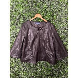 Susan Graver Style Short Jacket Blazer Women’s size XL